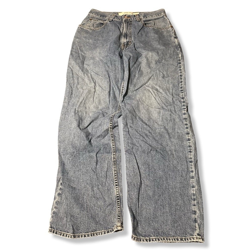 Vintage Y2K GAP Denim Wide Leg Pants Size 28x28 Faded Repaired